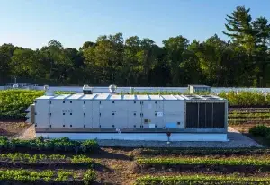 Image of a high power electrical storage uni used for agricultural purposes